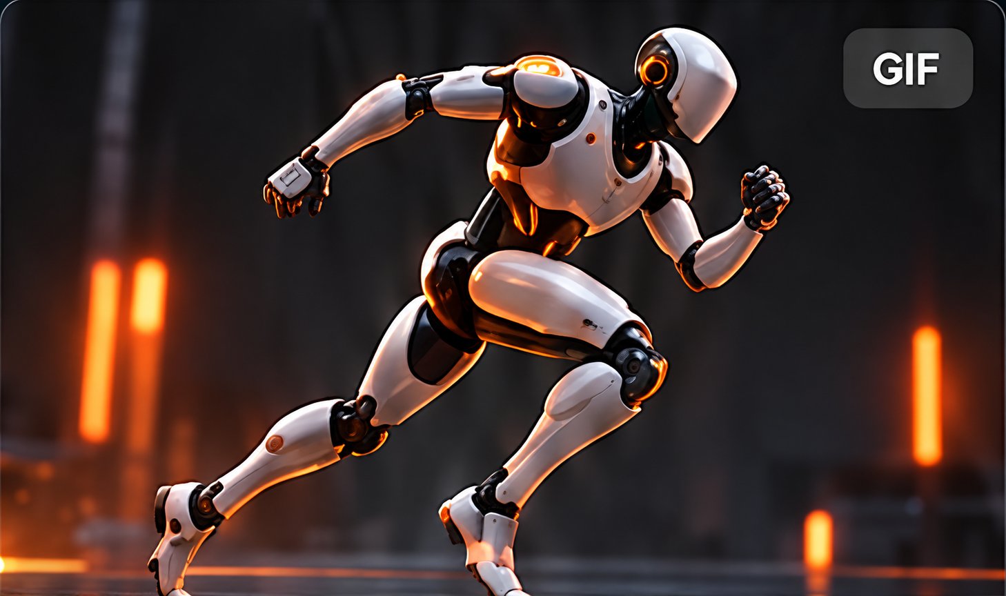 Robot running